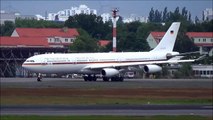 German Air Force Airbus A340 300 [16 01] lading and takeoff @ Berlin Tegel Airport! (1080p