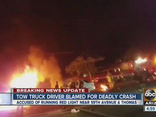 Fiery deadly crash shuts down roads in Maryvale