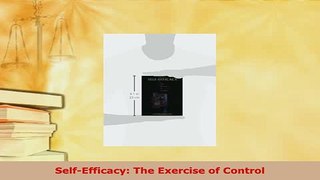 Download  SelfEfficacy The Exercise of Control Free Books