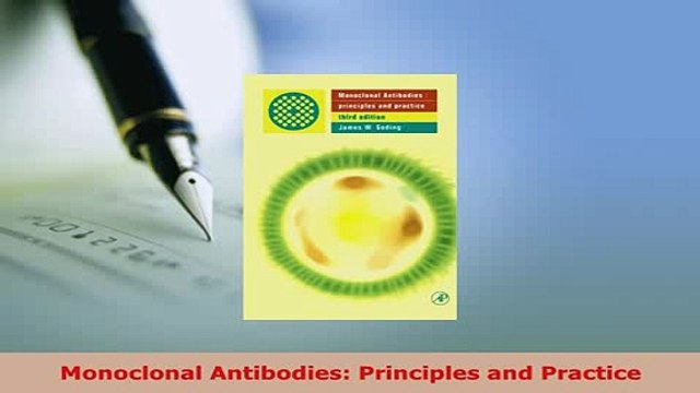 Download Monoclonal Antibodies Principles and Practice Download Online