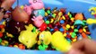 NEW Surprise Eggs Peppa Pig Swimming Pool M&M's Chocolate Play Doh Peppa Pig Toys Play Dough Playset