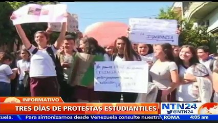 "Protesta se mantiene hasta conseguir una respuesta del Pdte.": Vocero de Organización Nacional Estudiantil de Paraguay