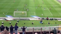 Palermo-Sampdoria 2 - 0 rigore non assegnato al Palermo, video da curva sud