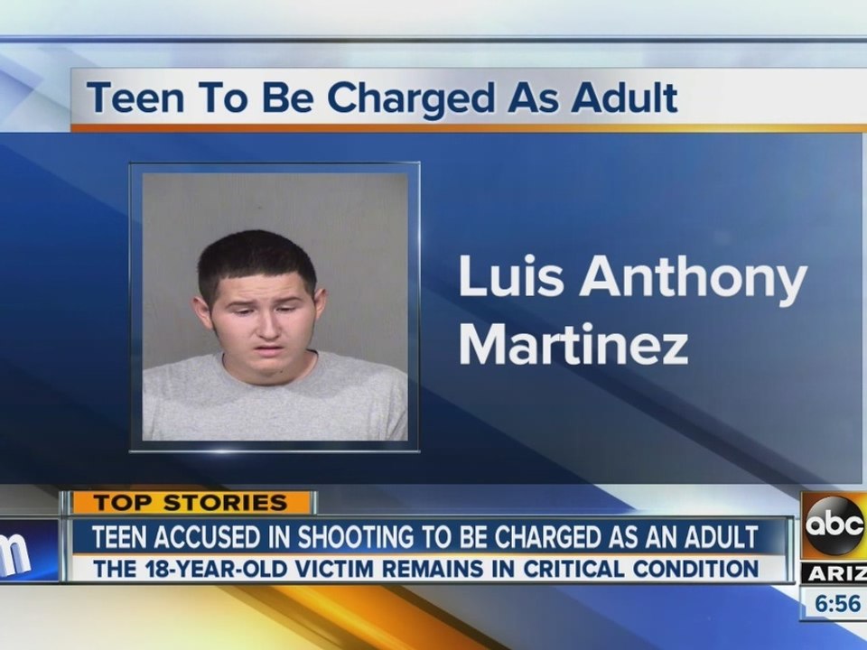 Teen accused of shooting to be charged as an adult