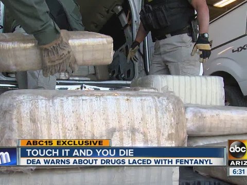 DEA warns of drugs laced with Fentanyl.