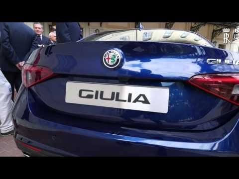 Roma - Presentata al Presidente Mattarella la nuova Alfa Romeo Giulia (05.05.16)