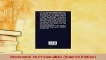 Download  Diccionario de Psicoanalisis Spanish Edition Ebook