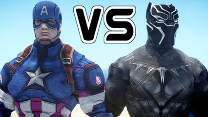 BLACK PANTHER VS CAPTAIN AMERICA - EPIC BATTLE