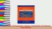 Download  Essentials of Psychiatry Hales Essentials of Clinical Psychiatry Ebook