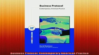 READ book  Business Protocol Contemporary American Practice  FREE BOOOK ONLINE