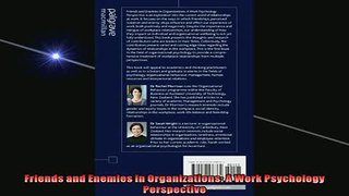 READ book  Friends and Enemies in Organizations A Work Psychology Perspective  FREE BOOOK ONLINE