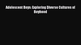 Read Adolescent Boys: Exploring Diverse Cultures of Boyhood PDF Free
