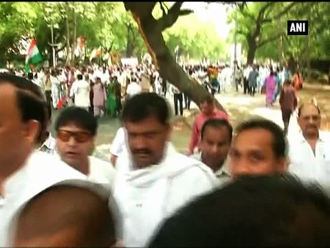 VVIP chopper scam Congress holds Save Democracy march against BJP