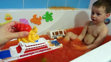 Попкорн в ванне _ Gelli Baff Popcorn in the bath _ Корабль спасает игрушки