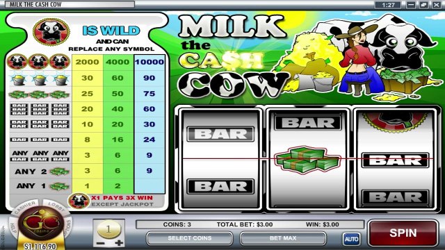 Milk the Cash Cow ilmainen kasino kolikkopeli Rival Video Esikatselu