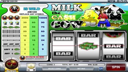 Milk the Cash Cow ilmainen kasino kolikkopeli Rival Video Esikatselu