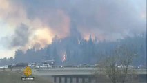 Canada Wildfire: Thousands more flee spreading fires