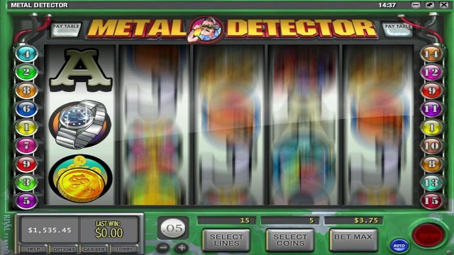 Metal Detector ilmainen kasino kolikkopeli Rival Video Esikatselu