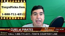 Chicago Cubs vs. Pittsburgh Pirates Pick Prediction MLB Baseball Odds Preview 5-2-2016