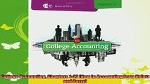 free pdf   College Accounting Chapters 127 New in Accounting from Heintz and Parry