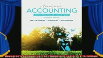 new book  Horngrens Accounting The Financial Chapters 11th Edition