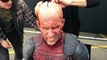 The Process for Perfecting Deadpools Makeup
