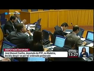 José Manuel Coelho despe-se na Assembleia da Madeira