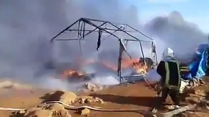 Air strikes on refugee camp in Syria kills at least 28