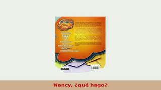 Download  Nancy qué hago Download Full Ebook
