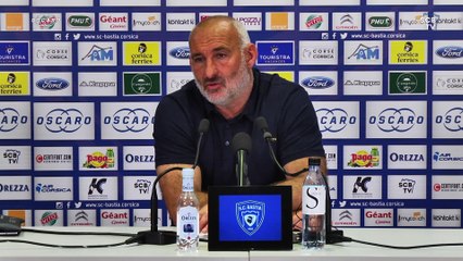 Bastia-Angers : Conf. d'avant-match de F. Ciccolini