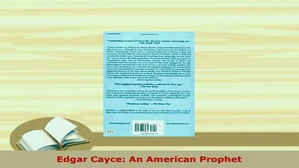Download  Edgar Cayce An American Prophet Free Books