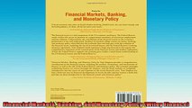 FREE PDF  Financial Markets Banking and Monetary Policy Wiley Finance  DOWNLOAD ONLINE