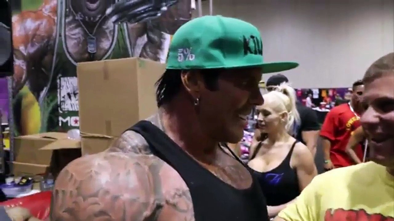 Cringey Body Builder, Rich Piana, Smacks Around A Fan With A Mental Disability