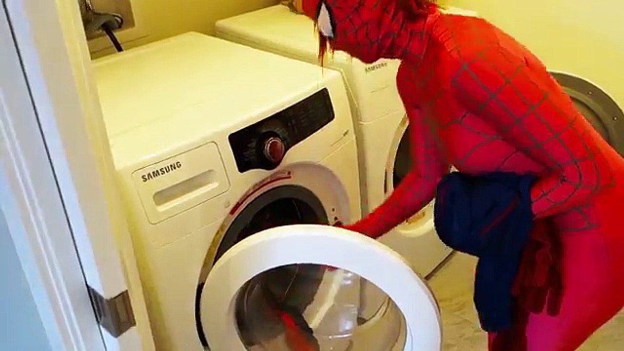 Spiderman & Pink Spidergirl vs Spider In The House! Funny Superhero Movie In Real Life -)