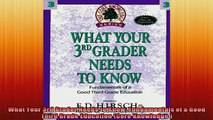 DOWNLOAD FREE Ebooks  What Your 3rd Grader Needs to Know Fundamentals of a Good Third Grade Educatio