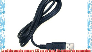 Un Câble USB Lisse Classique pour le Samsung YP-Q2 Digital Media Player Avec Fonctions Charge
