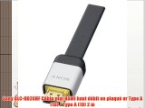 Sony DLC-HD20HF Câble plat HDMI haut débit en plaqué or Type A (19) / Type A (19) 2 m