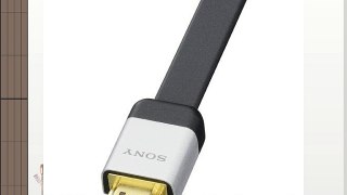Sony DLC-HD20HF Câble plat HDMI haut débit en plaqué or Type A (19) / Type A (19) 2 m