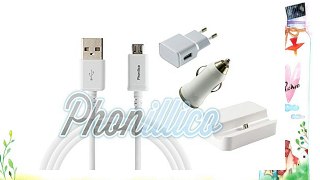 Phonillico® Pack Chargeur 4en1 Blanc pour Samsung Galaxy A3 2016 - Cable Chargeur Universel