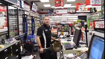 Guy Flips Out About his Job at GameStop