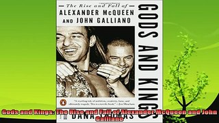 best book  Gods and Kings The Rise and Fall of Alexander McQueen and John Galliano
