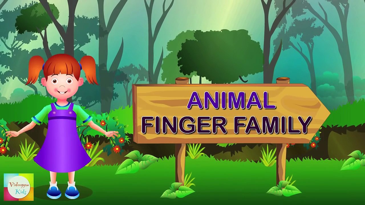 Animal Finger Family - Nursery Rhymes For Children
