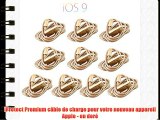 10x Original iProtect câble de charge USB pour iPhone 5 5s 5c iPhone 6 6 Plus iPod Touch 5G