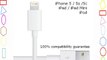 2 Metre Apple Lightning USB Sync/Charge Cable for iPhone 5/5s/5c & iPad Air/Mini by EZ Cables