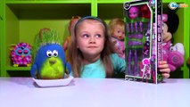 Монстер Хай. Распаковка и обзор куклы-конструктор от Ярославы. Видео для детей. Doll Monster High