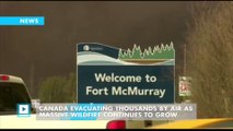 Canada evacuating 8000 people by air from raging wildfire