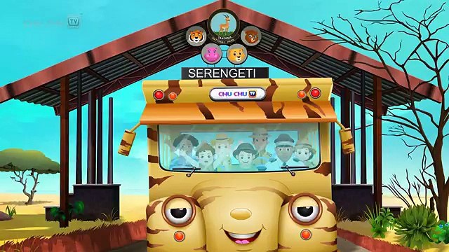 Wheels On The Bus Kenya Jungle Book Wildlife Safari Wild Animals and Animal Sounds ChuChu TV