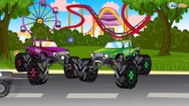 Car Cartoons. Police Car, Monster Truck, Fire Truck, Ambulance. Emergency Vehicles. Episode 128