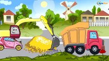 Car Cartoons for kids. Tow Truck & Monster Truck. Car Service. Racing Car Race. Episode 131