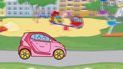 ✔ Crane with Heavy Vehicles at Construction Site / Car Cartoons Compilation for kids / 98 Episode ✔